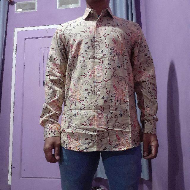 Kemeja Batik Pria Modern Lengan Panjang Casual Modis Slim Fit Trendy Masa Kini Bcl 282