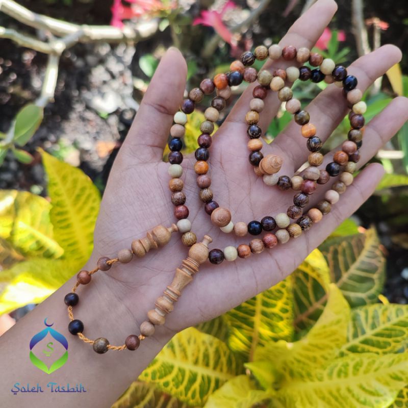 Tasbih Kombinasi 23 Kayu Bertuah, Size 6mm Dan 8mm_COD