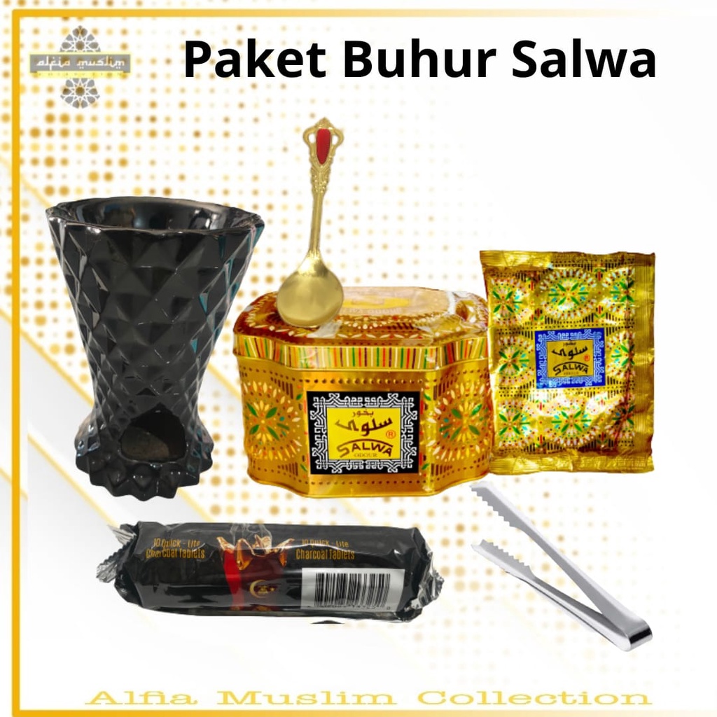 Buhur Salwa PAKET Buhur Salwa, areng, Prapen, capitan, sendok / Bukhur/dupa/bkhoor/Bukhur Salwa