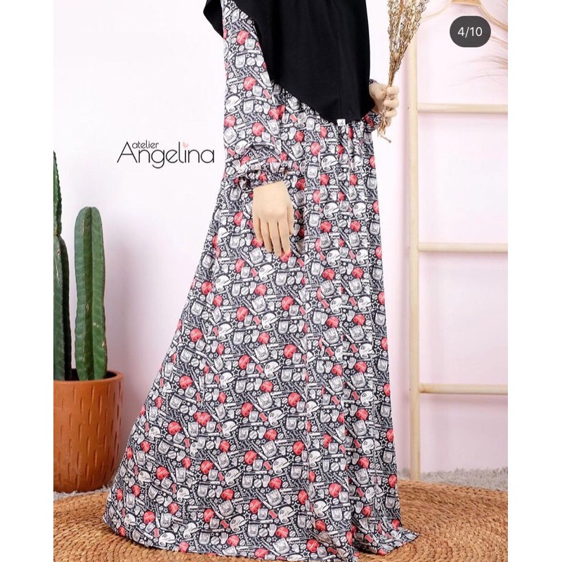 Sarah dress Baseball black by Atelier Angelina angel AA