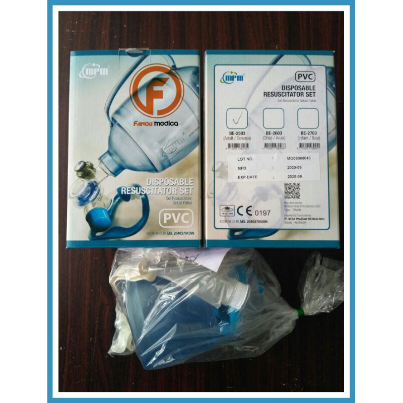 AMBUBAG PVC MPM DEWASA RESCUCITATOR