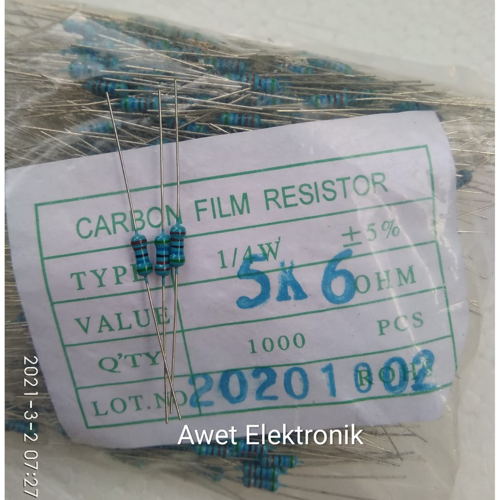 resistor 5k6 1/4w resistor 5k6 1/4W resistor 5k6 ohm 1/4 watt