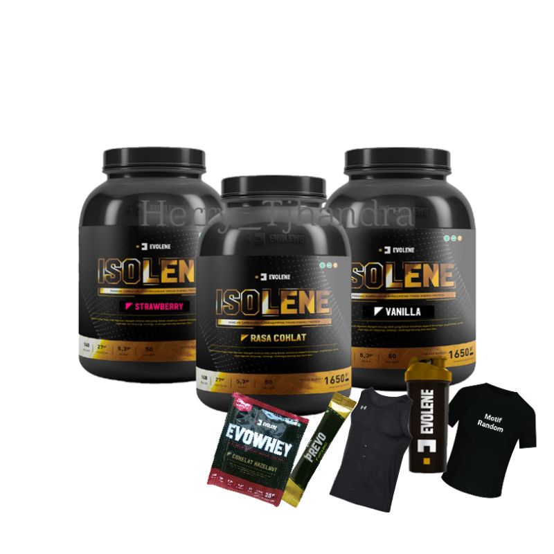 Isolene Whey Protein Isolate Evolene| isi 50 sachet BPOM dan halal