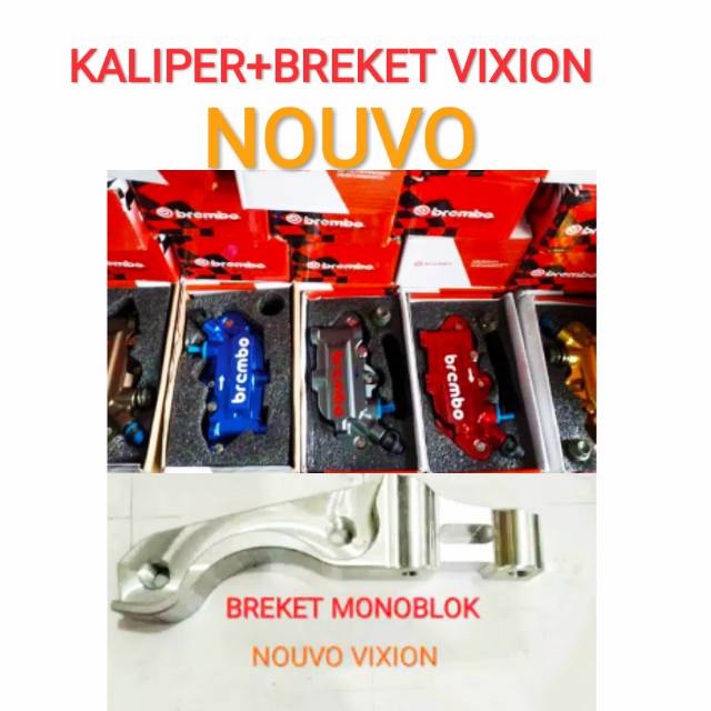 Breket Kaliper Vixion Nouvo Monoblok Depan Breket Vixion Nouvo M3 Mio J Plus Kaliper Nissin Monoblok