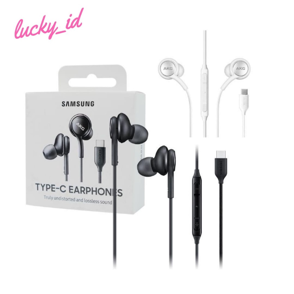 Headset Handsfree AKG Samsung Galaxy Note 10 s20 S2+ s20 ultra Plus Earphone TYPE C