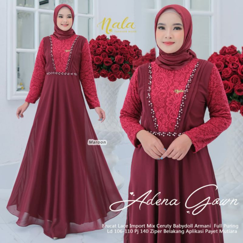 𝐁𝐢𝐬𝐚 𝐂𝐎𝐃 | Adena gown gamis terbaru A&amp;S_2