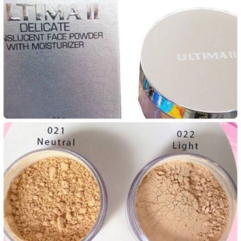 BEDAK ULTIMA II DELICATE TRANSLUCENT FACE POWDER 43 GR/ BEDAK TABUR BESAR ULTIMA II Original