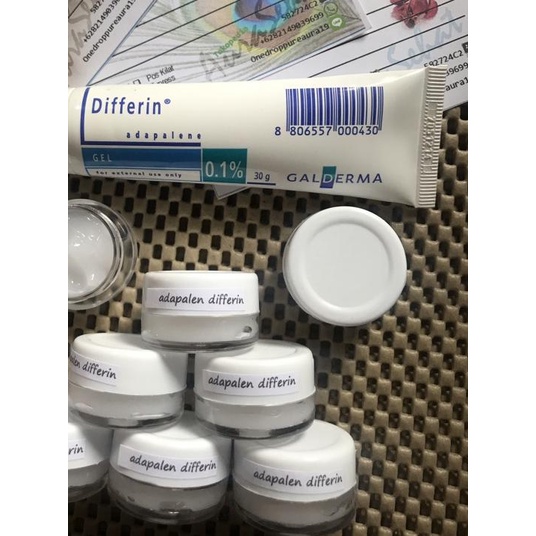 ➩ Differin / Adapalen / gel share jar 5gr untuk terapi jerawat - Repack 5gr ✳