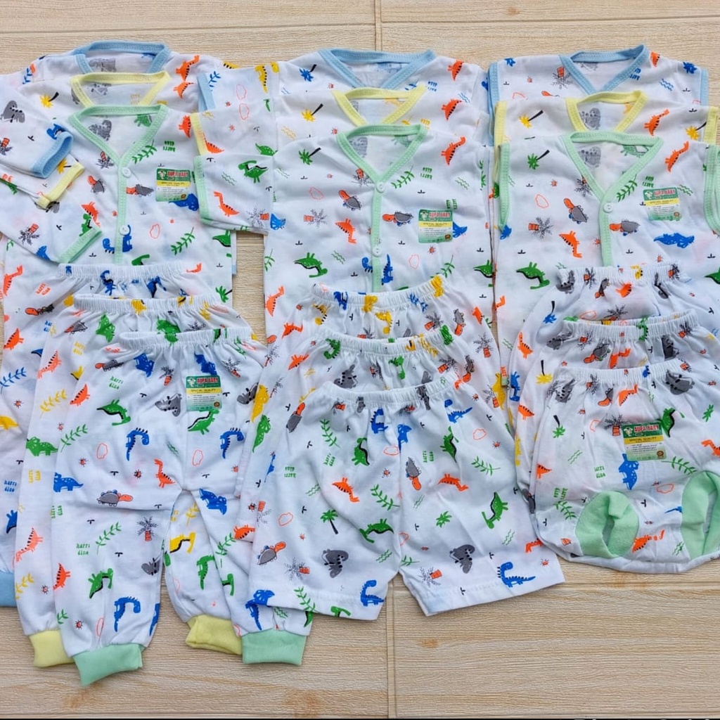 18 PCS PUTIH Baju celana bayi Paket hemat Gift newborn baru lahir hadiah lahiran