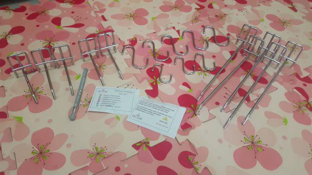 Single Hook 25 Cm Ram Besi Chrome Stik Krom Gantungan Cantelan Display Aksesoris Nafisa Hr 25