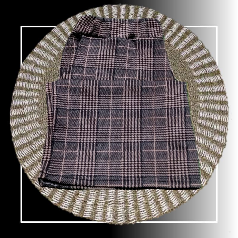 Celana Panjang Murah Wanita Kulot Crepe Motif Kotak Flanel Big Size Bb 50 - 65kg sampai 85kg (Jumbo)-Motif flanel moca