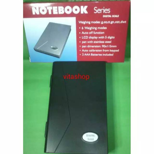 Timbangan Digital Emas 500-0.01 Gram NOTEBOOK SERIES Akurat Dan Tepat