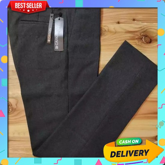 Kirim Langsung Zrdcr Celana Kantor Formal Pria Panjang Slimfit Bahan Dasar Kain Wool Halus Empuk Cel