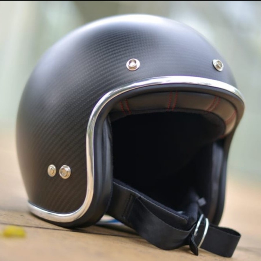 GLINTZ GARAGE | HELM RETRO CARBON FIBER CF500 MATTE | HELM HALF RETRO