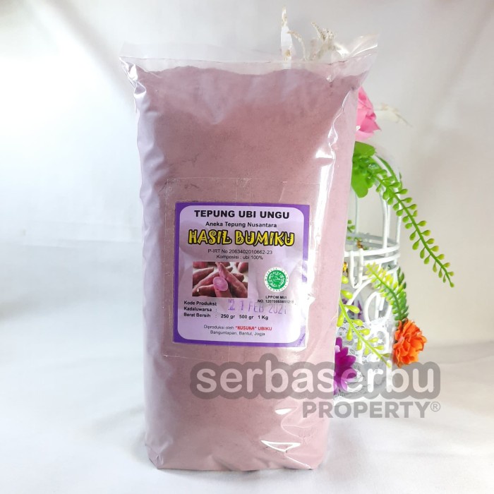 

MURAH Tepung Ubi Ungu Kemasan 1 Kg (Sudah Dinkes PIRT & LPPOM MUI)