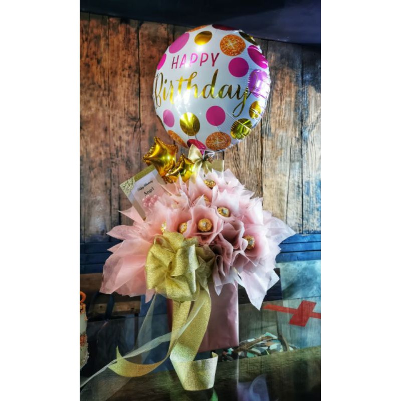 

Buket ballon dan coklat Ferrero