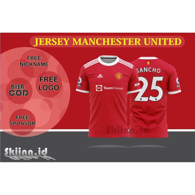 JERSEY MANCHESTER UNITED RONALDO  2021 2020 FULL PRINTING