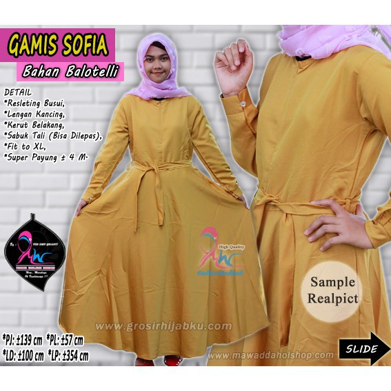 ECER Gamis syari balotelli baloteli balloteli GRADE A