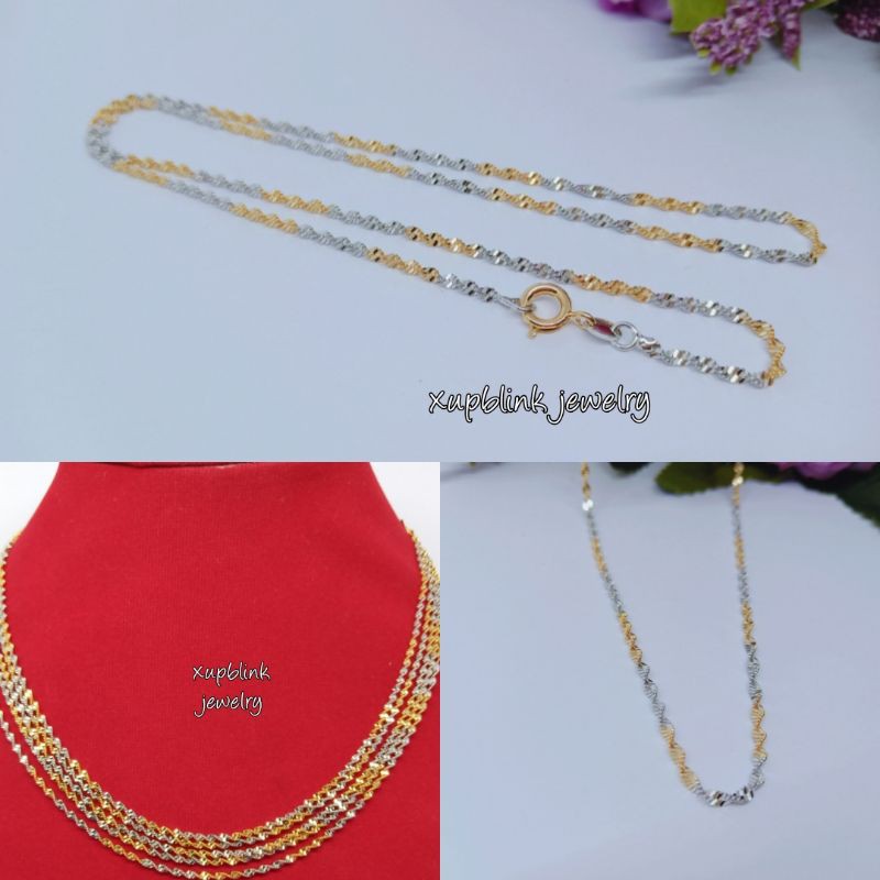 KALUNG TITANIUM WANITA KALUNG KOMBINASI ULIR