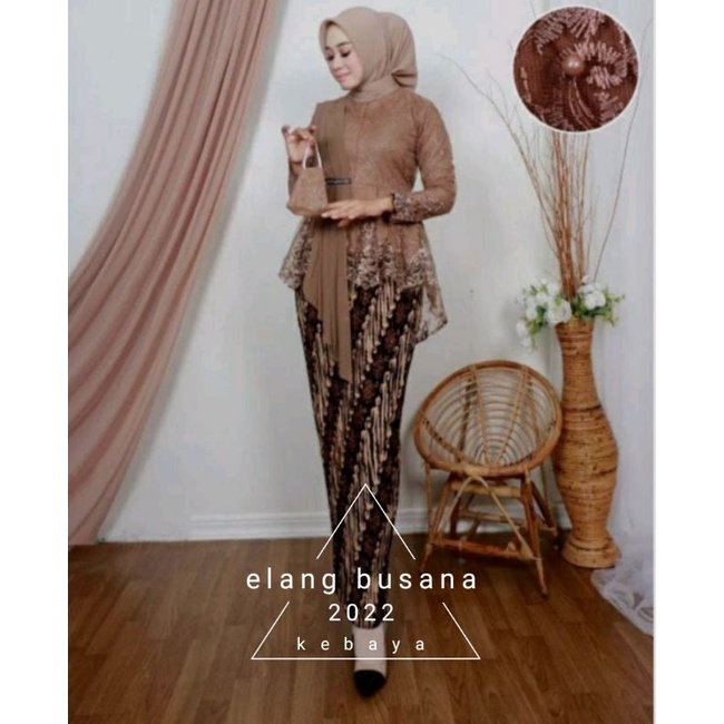 Setelan Kebaya Aurora Selendang Kebaya Mewah Kebaya Selendang Lesti Kebaya Murah Kebaya Modern By EB