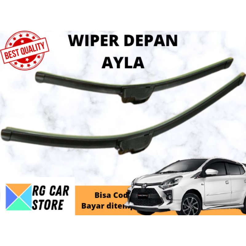 WIPER DEPAN AYLA FRAMELESS  BERKUALITAS TINGGI DIJAMIN PNP