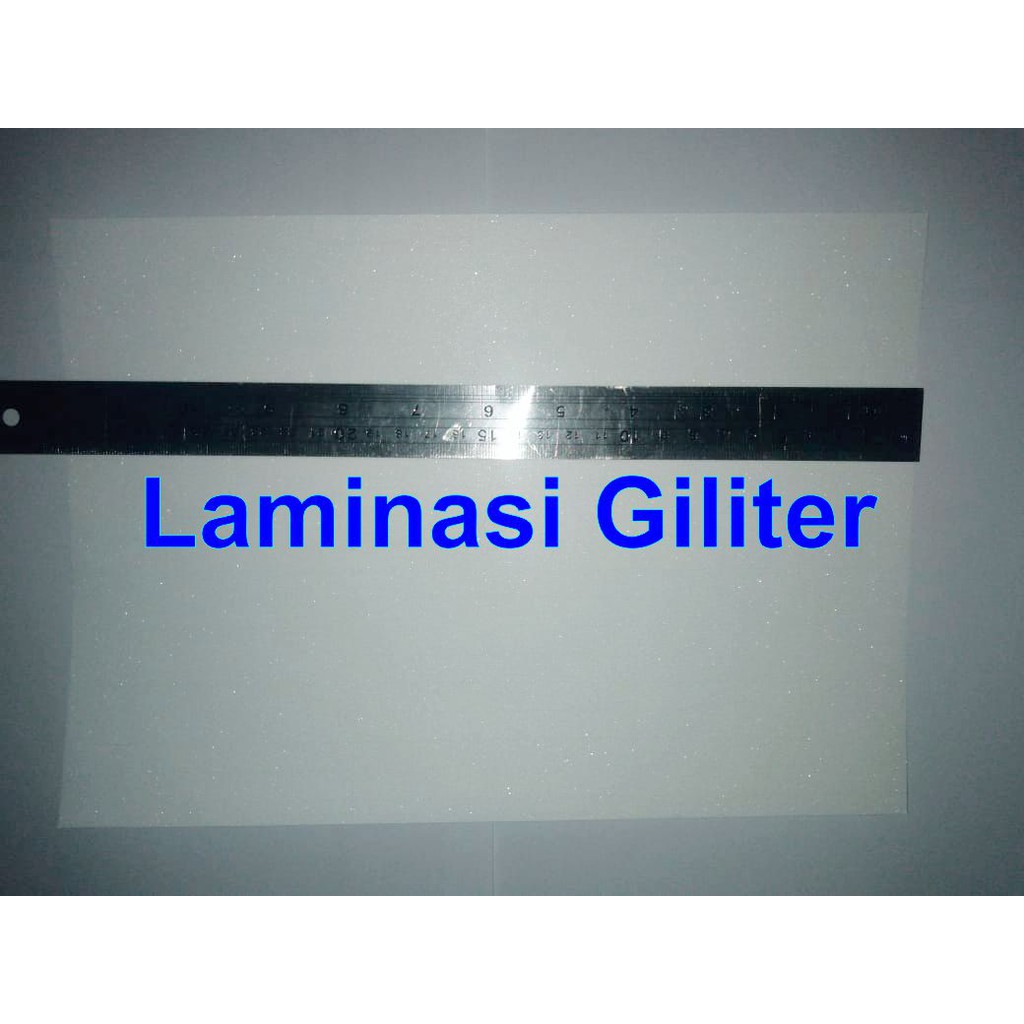 

Laminasi Dingin Gliter Lamination A4