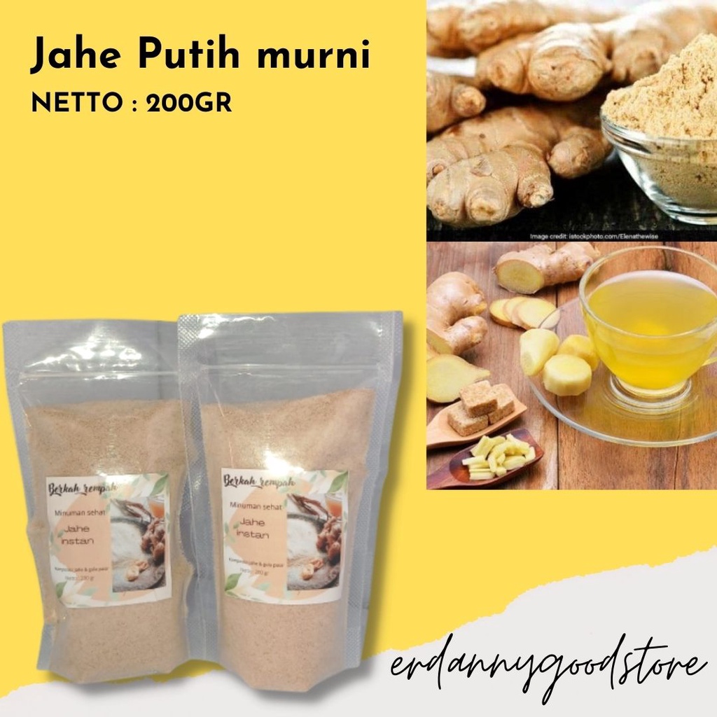 

TERMURAH!! ✅[erdannygoodstore] Jahe PUTIH SIAP SEDUH (100/200 Gram) Jahe PUTIH Bubuk herbal Organik / WHITE Ginger Powder | Jahe Merah Bubuk / Jahe PUTIH Bubuk Instant / Bubuk Jahe PUTIH Aroma dan Rasa Asli jahe NYA