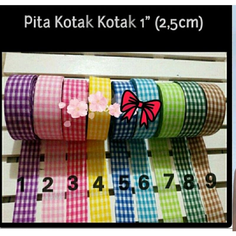 

Pita KOTAK 2.5cm / 1 inch per roll