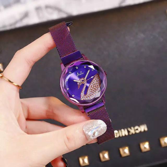 Jam Tangan Wanita Korea Strap Magnet Angsa Satu