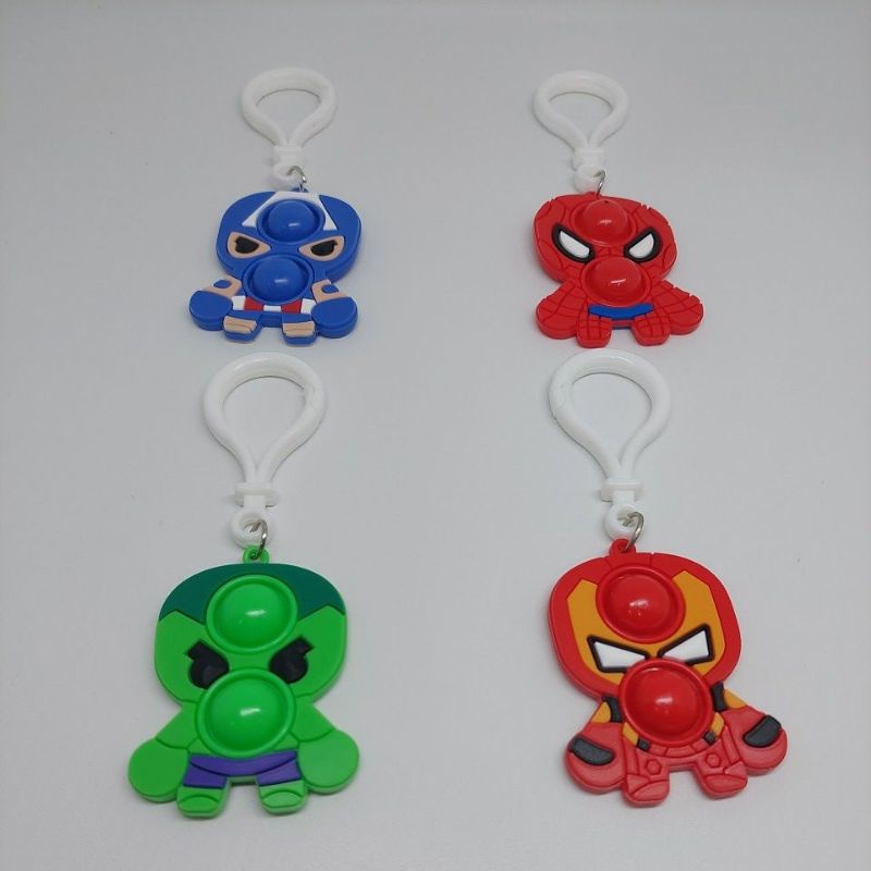 Pop it  mini karakter super hero harga/pcs oi