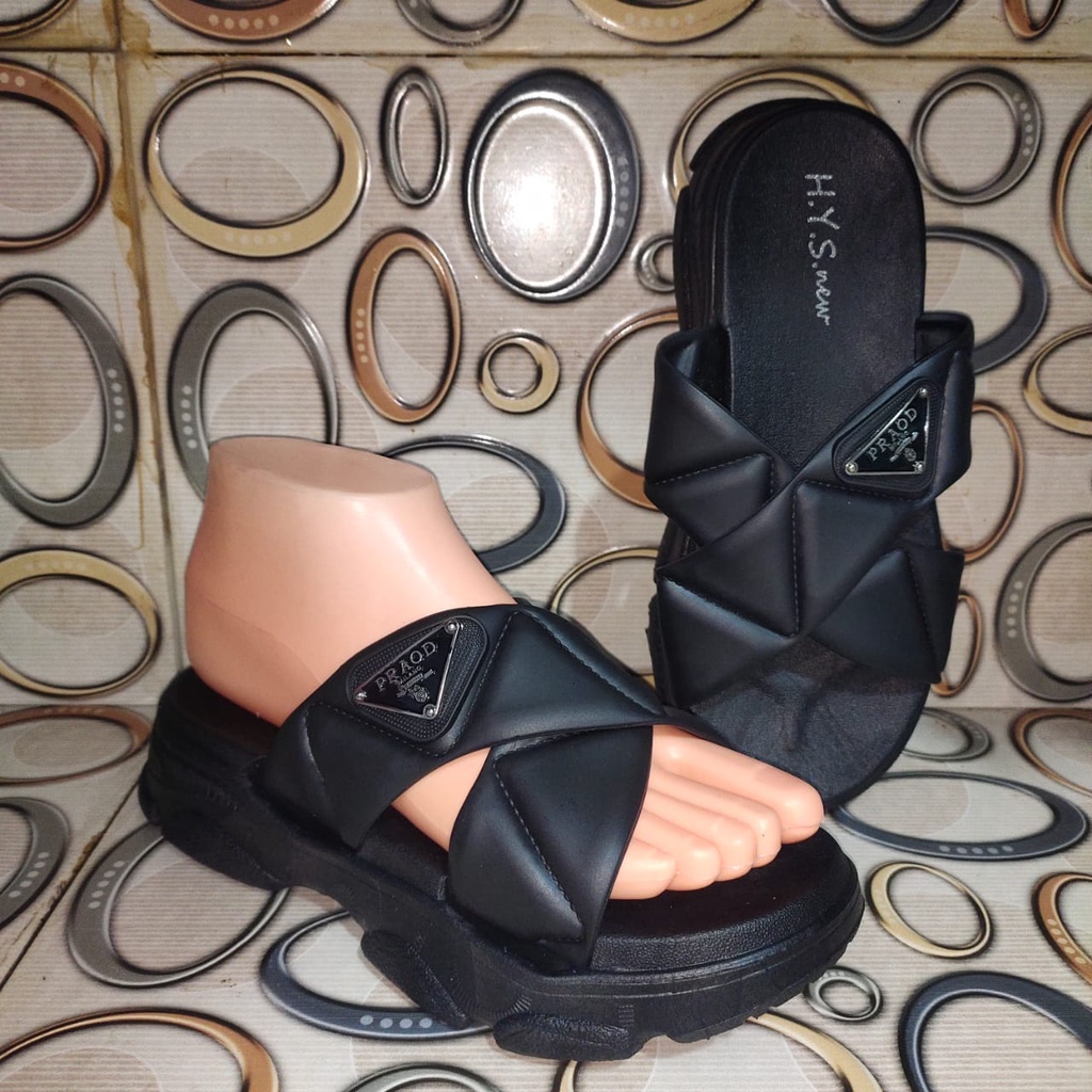 Sandal Wanita Terbaru / Wedges Silang / HYS 2201-10