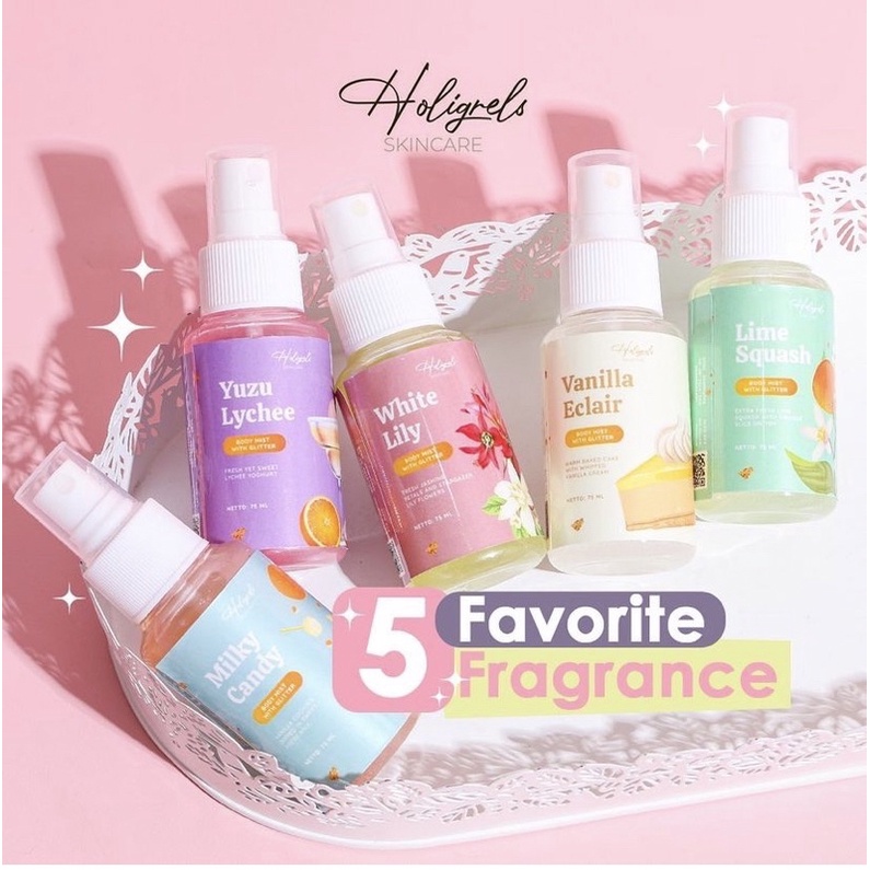 [FREE GIFT] HOLIGRELS BODY MIST PARFUM | Parfum Holigrels | BODY MIST HOLIGRELS