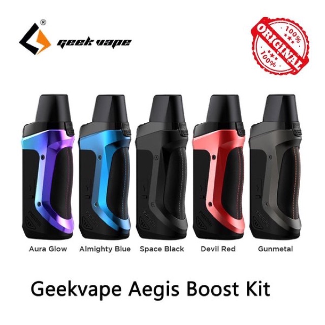 Paket Siap ngebul AEGIS BOOST - Geekvape Aegist Boost Pod siap NGEBUL