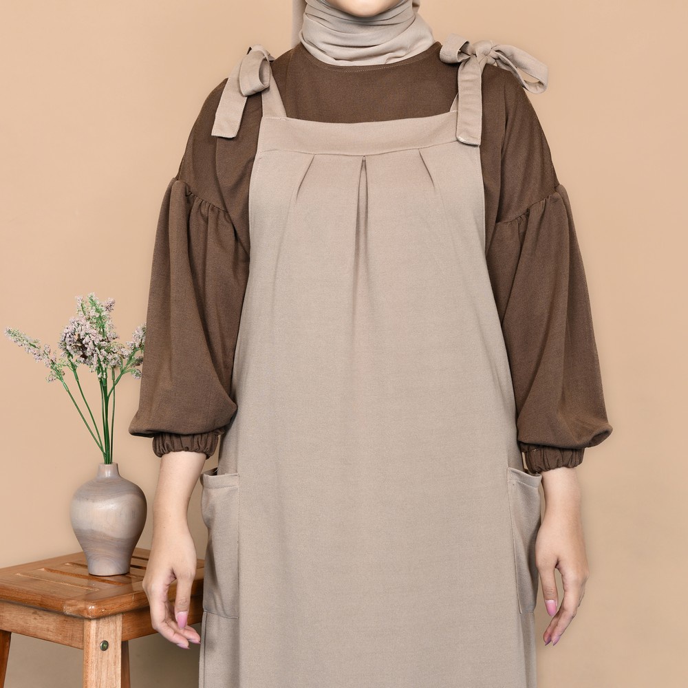 Mybamus Nadir Pocket Overall Dress - Gamis Jumpsuit Muslim-8