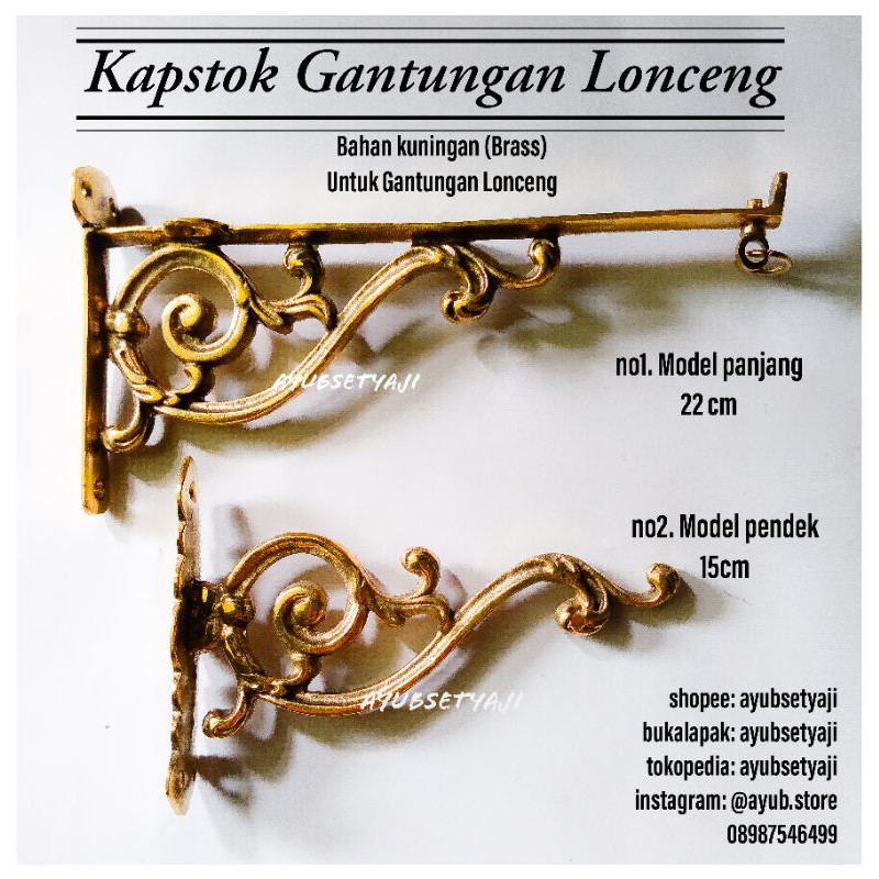 Gantungan Kapstok Lonceng Siku FULL KUNINGAN Gantungan Lonceng Kapstok siku lonceng kuningan krincin