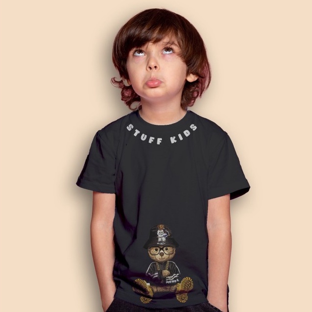 kaos anak stuff kids Kaos Anak Distro Umur 2-11 Tahun Cotton 24s