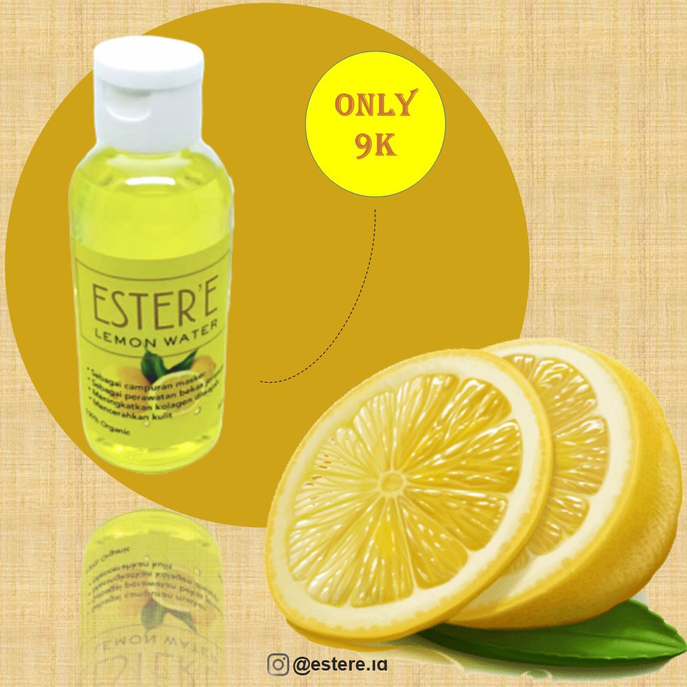 Air Lemon Perawatan Wajah By Estere 60ml Shopee Indonesia