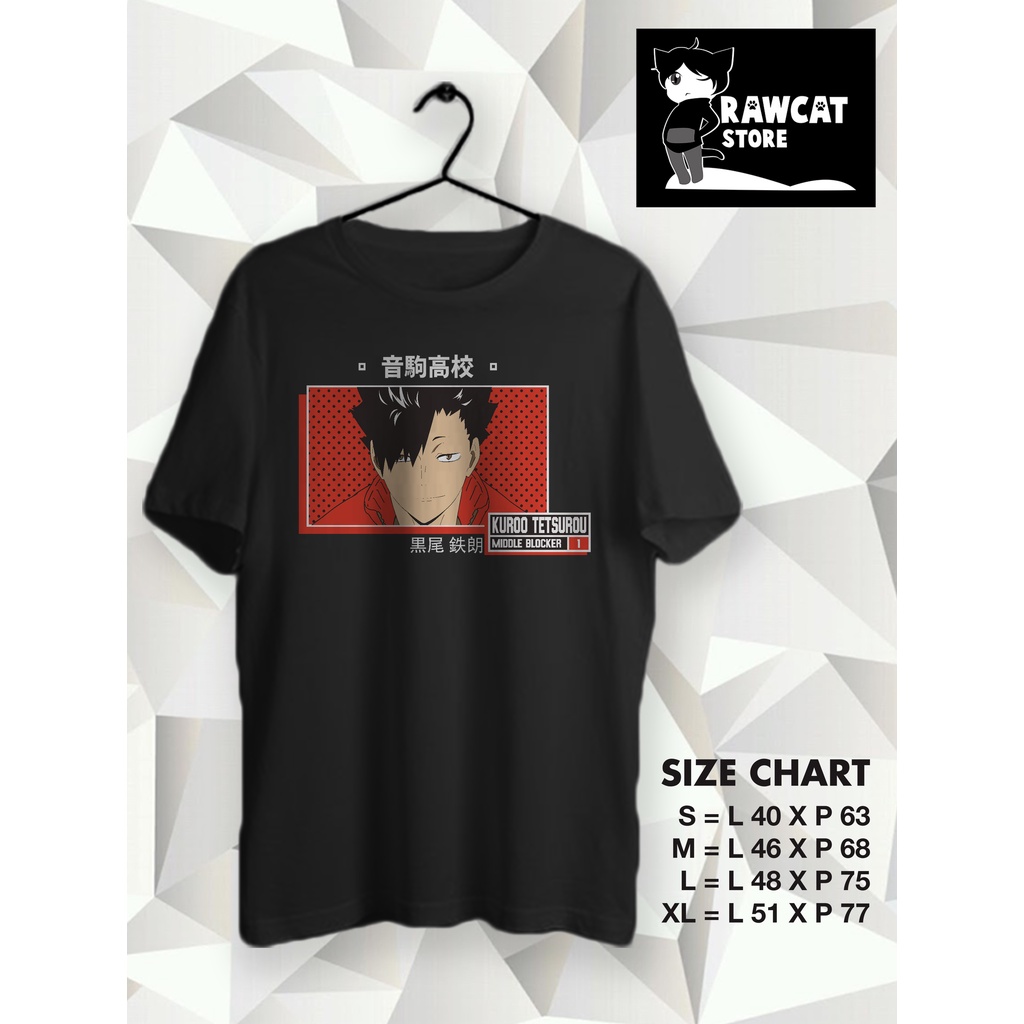 Kaos Distro Kuroo Tetsurou Streetwear