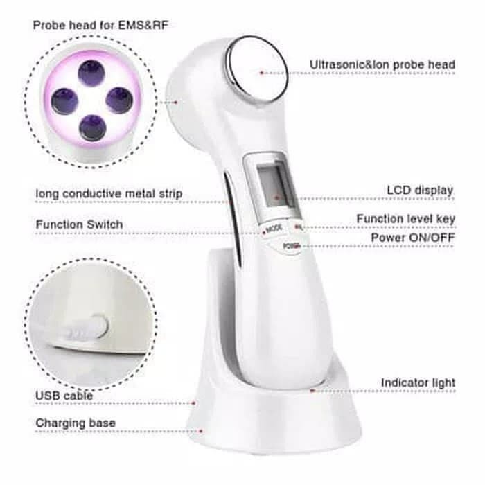 alat detox detoks Setrika wajah mesotheraphy 2in1 ultrasound