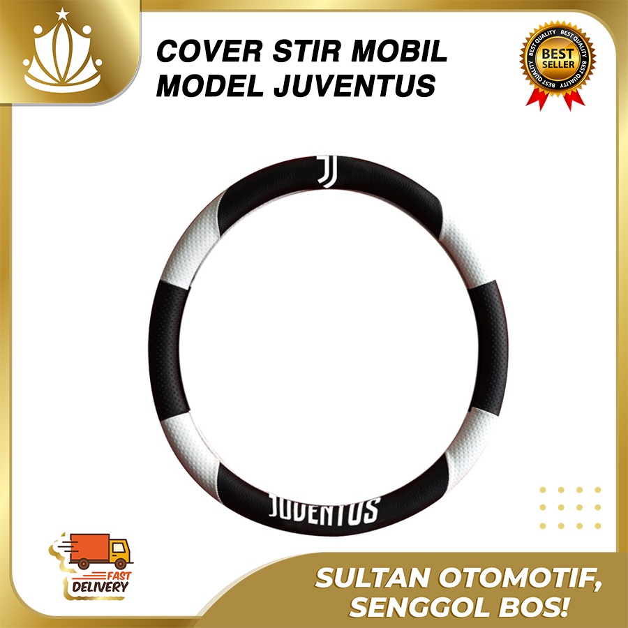 Custom Cover Steer Football Club Juventus / Sarung Stir Bola Juventus