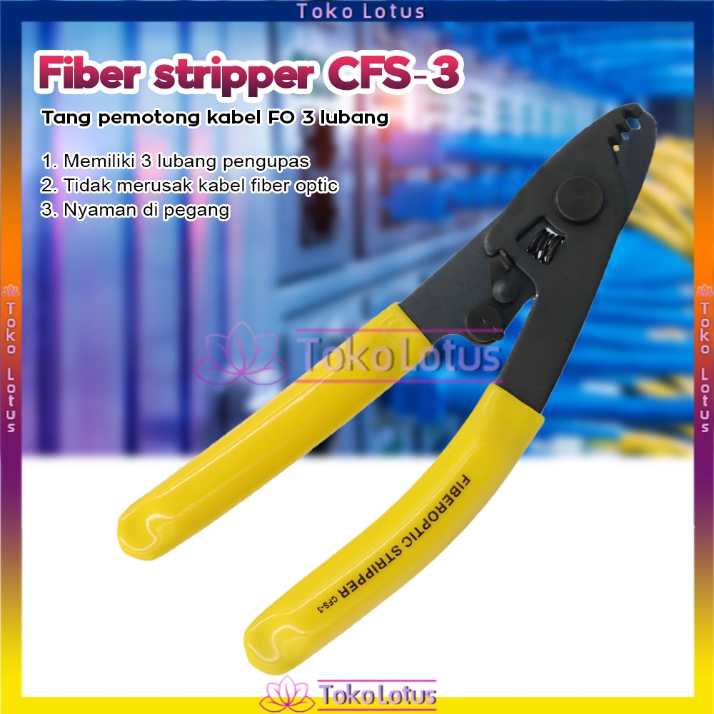 TERBARU!!! [BISA BAYAR DITEMPAT] stripper Fiber Optik CFS3 / CFS2 Pengupas Kabel FO