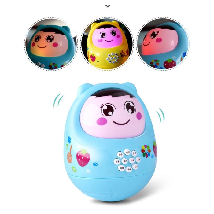 J3 - Mainan Bayi dan Balita Tumbler Doll | Boneka Goyang Aneka Warna