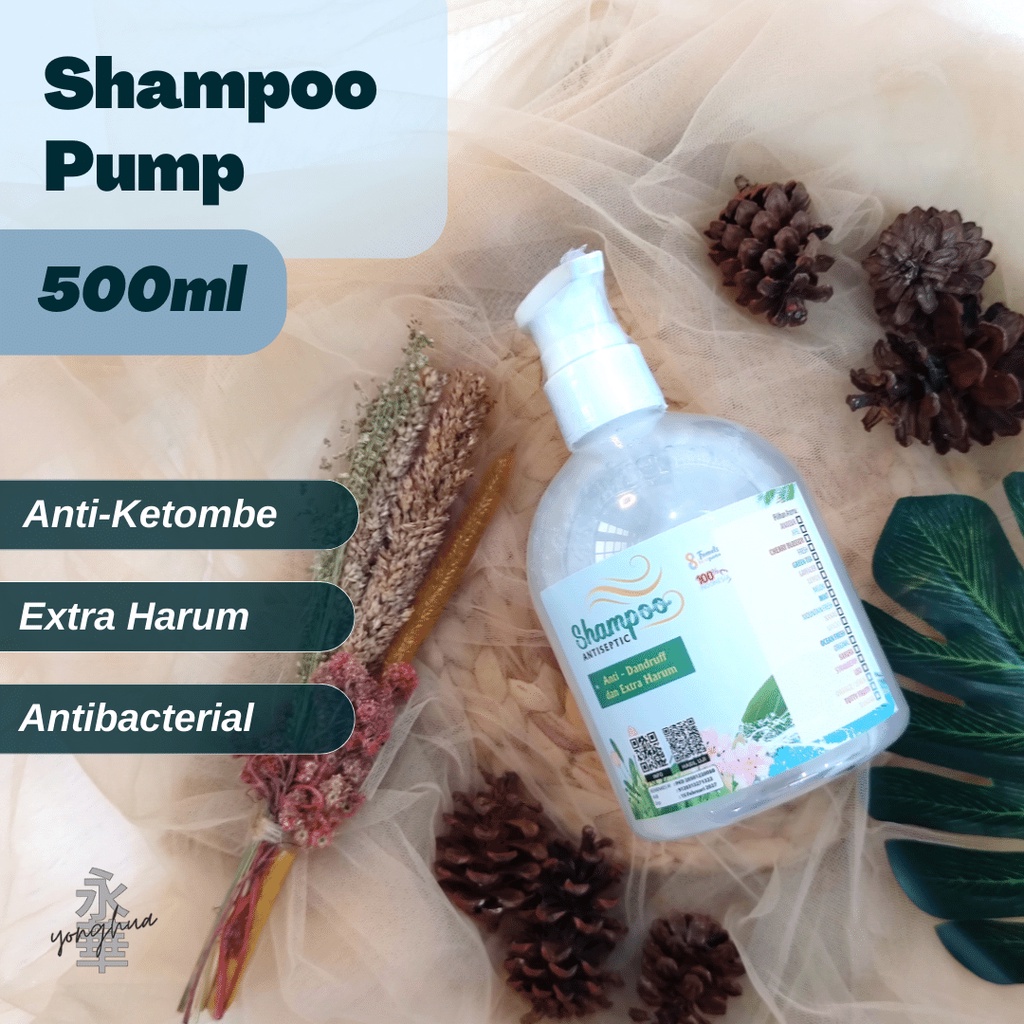 Shampoo Anti Ketombe Sampo Anti Dandruff Shampo Wangi Harum 500ml Botol Pump