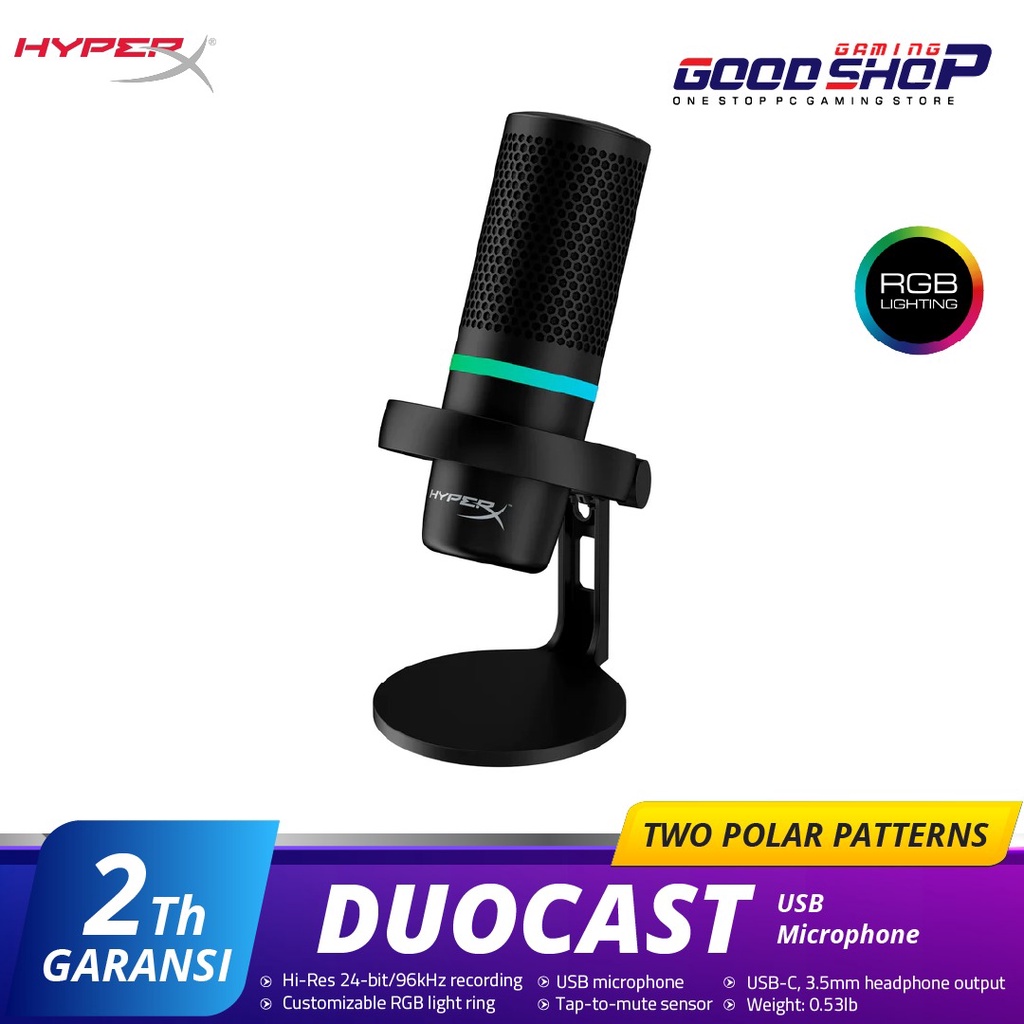 Microphone HyperX DuoCast Black