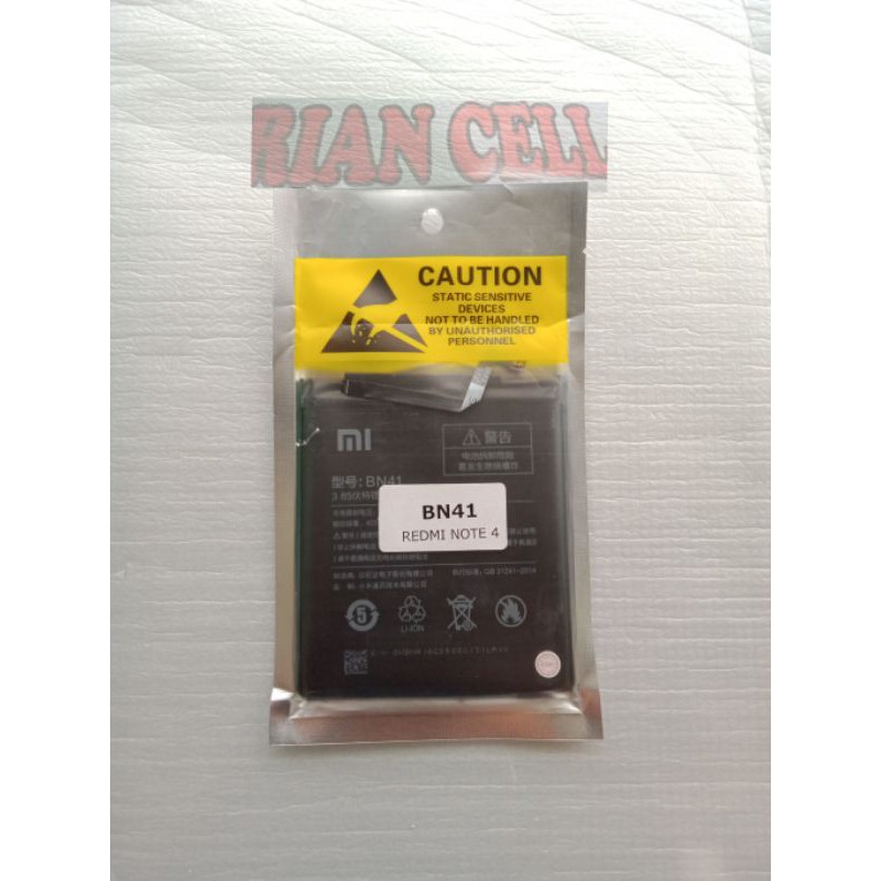 Batrei batre batreai Xiaomi Note 4 / BN41 original Pabrik