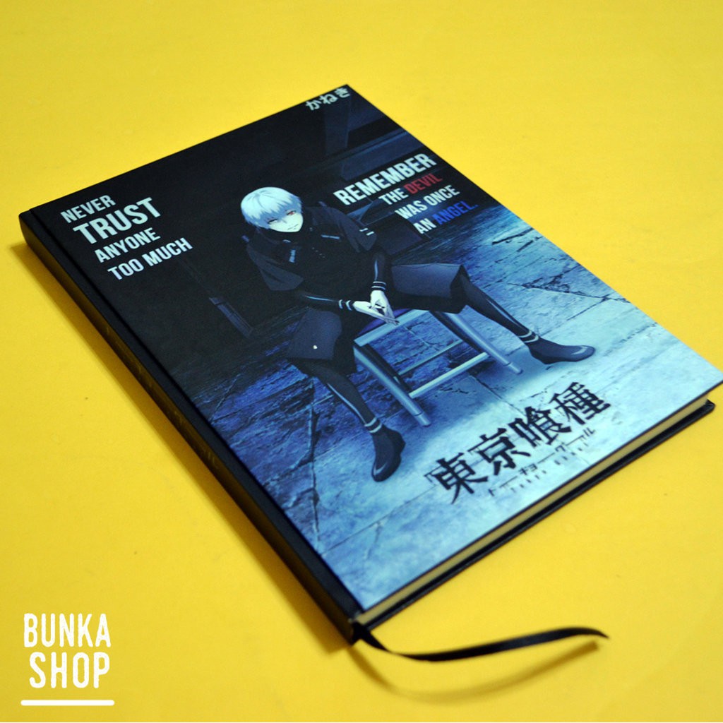 

Terlaris ✨ - Note Book Anime Tokyo Ghoul Kaneki Ken Quote Hardcover A5 Buku Tulis Catatan Agenda Planner3.1.23