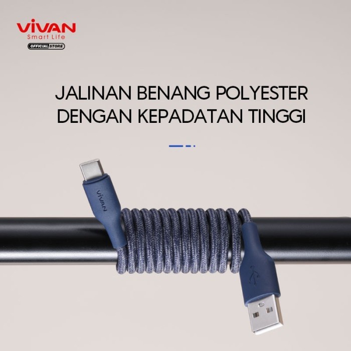 Kabel Data Vivan FRC/RFM/RFL100s - Blue, Grey, White