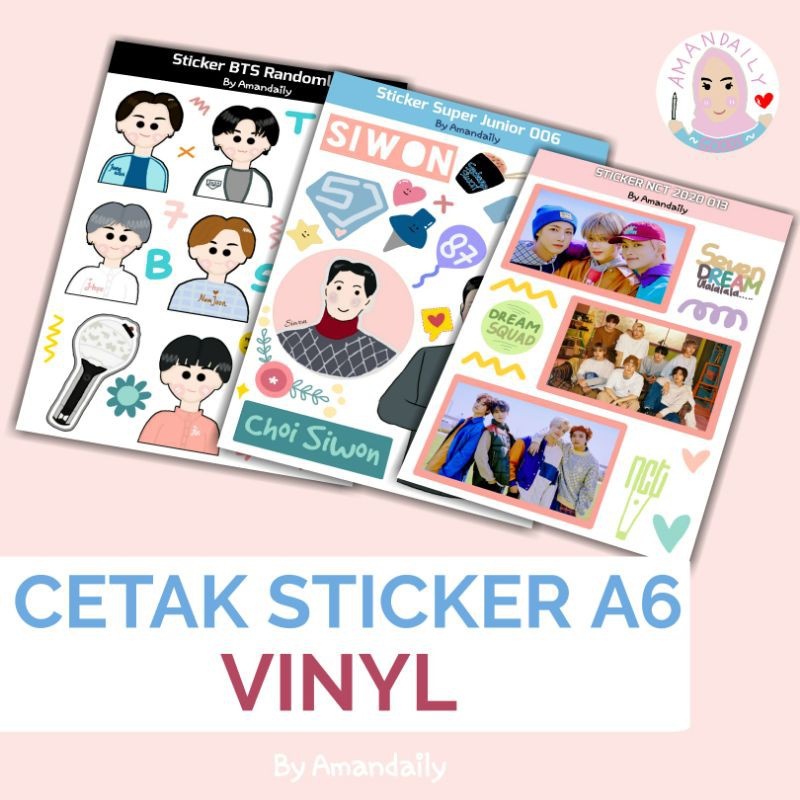 CETAK STICKER VINYL A6 TERMURAH