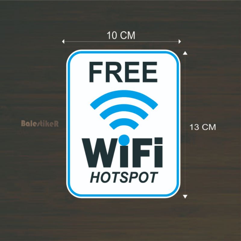 

stiker free WIFI hotspot sticker