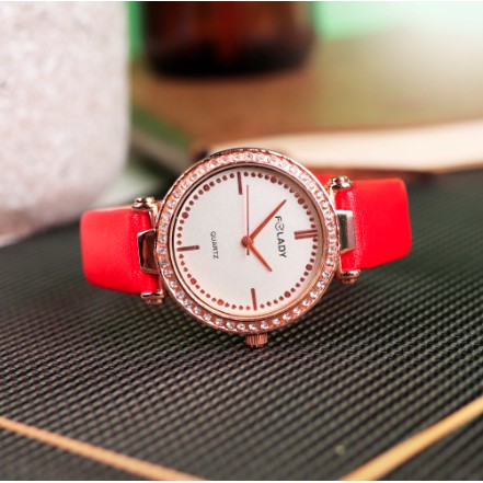 JAM TANGAN ORIGINAL FOLADY MURAH FASHION DIAMOND WOMAN WATCH / FY002